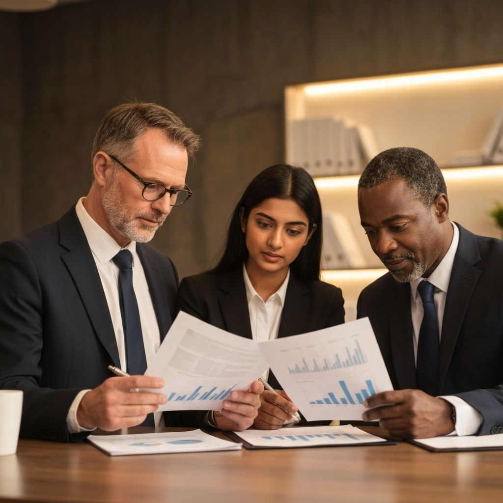 Equipo profesional de asesores financieros de YPF POINTCORE trabajando en análisis de portafolios de inversión